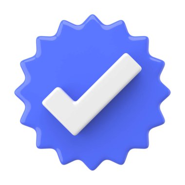 3 boyutlu kutucuk simgesi. 3B kontrol listesi.