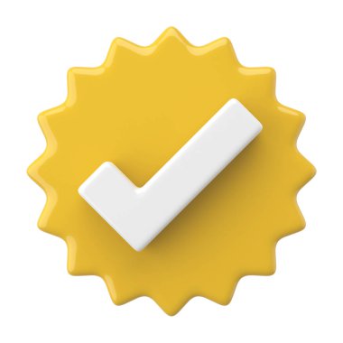 3 boyutlu kutucuk simgesi. 3B kontrol listesi.