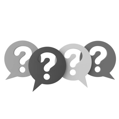 Soru işareti işareti. 3B soru işareti.