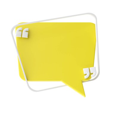 Konuşma balonu. 3B metin kutusu.