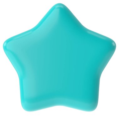 Üç boyutlu yıldız. 3B illüstrasyon.