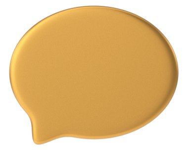 Konuşma balonu. Konuşma balonu. Mesaj kutusu. 3B illüstrasyon.