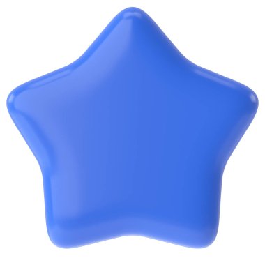 Üç boyutlu yıldız. 3B illüstrasyon.