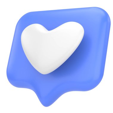 İkon gibi. Düğme gibi. 3B illüstrasyon.