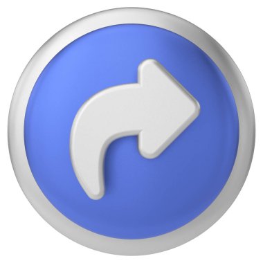 Simgeyi paylaş. Paylaş düğmesi. 3B illüstrasyon.