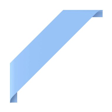 Köşedeki etiket. Köşedeki etiket. 3B illüstrasyon.