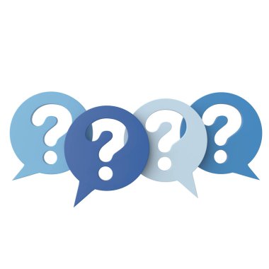 Soru işareti işareti. 3B soru işareti.