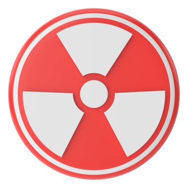 Uyarı işareti. Tehlikeli bir işaret. 3B illüstrasyon.