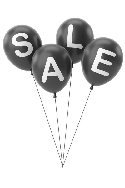 Stock image 3D balloon. Sale banner decoration.