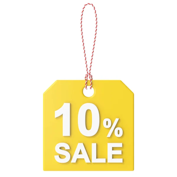 Ten Percent Sale Sale Sale Tag — Stock Photo, Image
