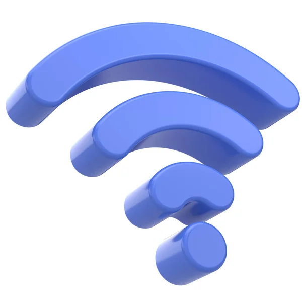 Ikona Wifi Ilustracja Renderowanie — Zdjęcie stockowe