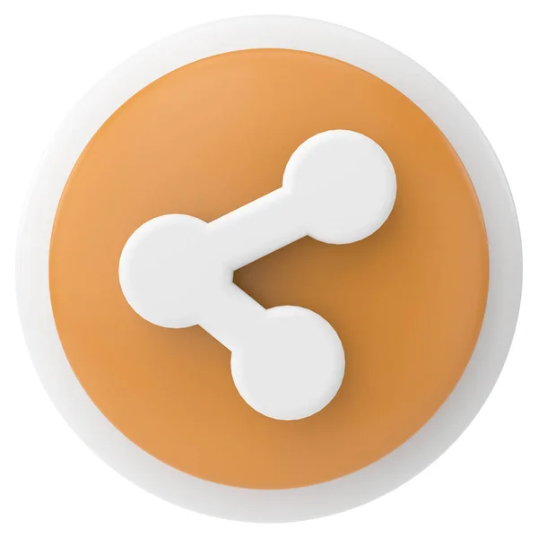 Compartir Icono Botón Compartir Ilustración — Foto de Stock