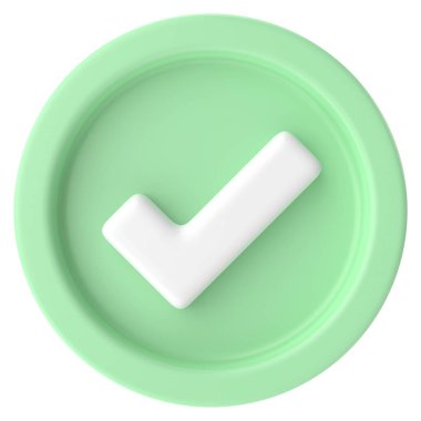 İşaretle. Hesap kutusu. 3B illüstrasyon.