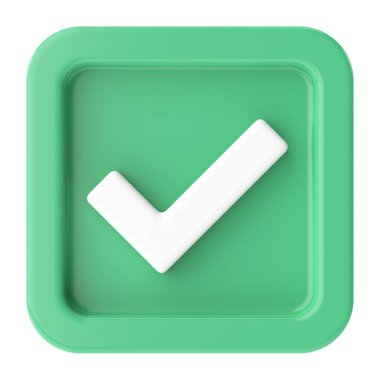 Hesap kutusu. İşaretle. 3B illüstrasyon.