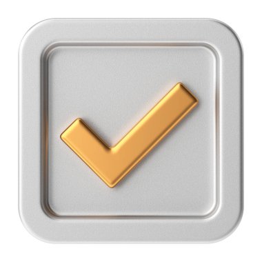 Hesap kutusu. İşaretle. 3B illüstrasyon.