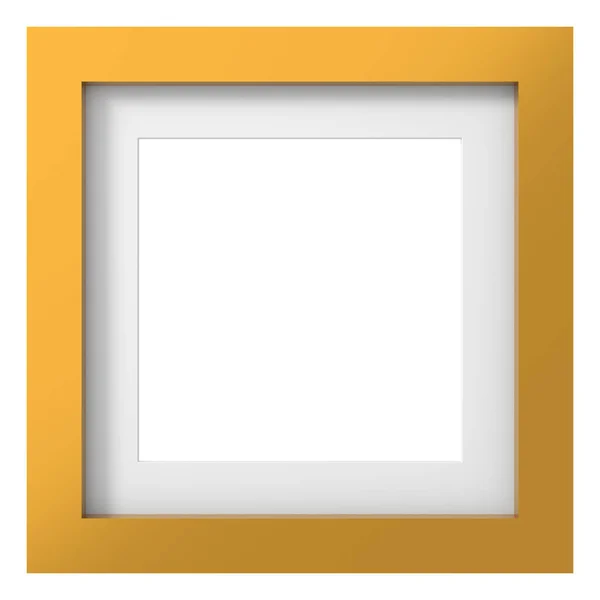 Altın Çerçeve Boyutlu Kare Çerçeve Dekorasyon — Stok fotoğraf