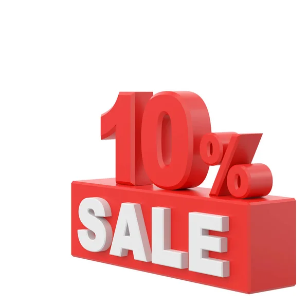 Ten Percent Sale Sale Sale Banner Decoration — Stock Photo, Image