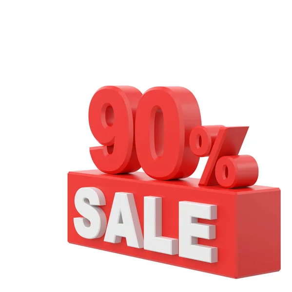 Ninety Percent Sale Sale Sale Banner Decoration — Stock Photo, Image