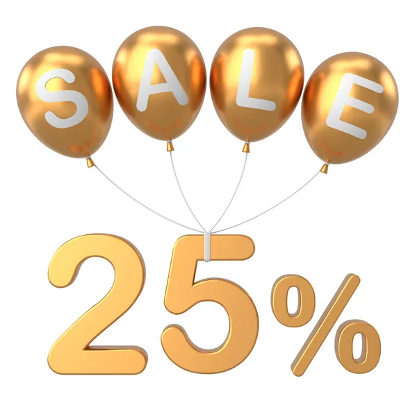 stock image Twenty five percent sale. 25% sale. Sale banner decoration.