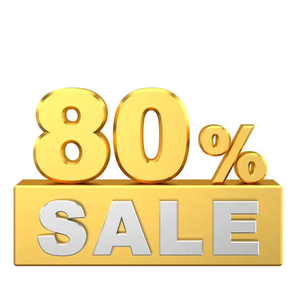 Вісімдесят Відсотків Продажів Продажів Продаж Банерної Прикраси — стокове фото