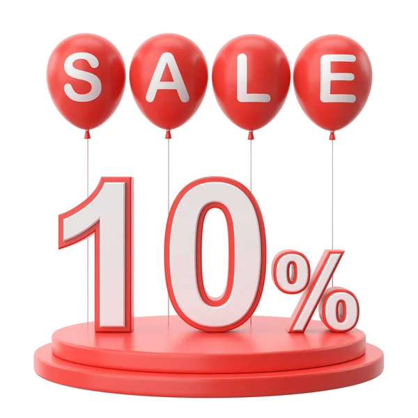 Ten Percent Sale Sale Sale Decoration — Stock Photo, Image