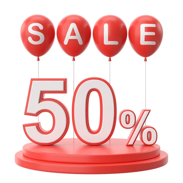 Fifty Percent Sale Sale Sale Decoration — Stock Photo, Image