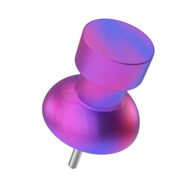 Üç boyutlu pim. Pimi çek. 3B öge.