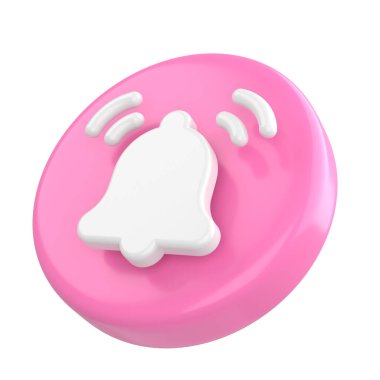 3D abone simgesi. Üye olma düğmesi. 3B öge.