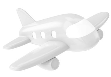 Uçak 3D. Seyahat elemanı. 3B illüstrasyon.