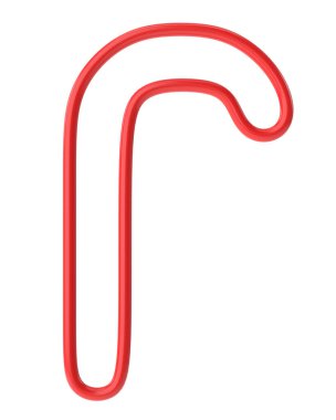 Noel çizgisi sanatı. Noel şeker kamışı. 3B illüstrasyon.