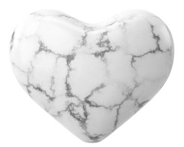 Üç boyutlu kalp. Sevgililer günü kartı dekorasyonu. 3B illüstrasyon.