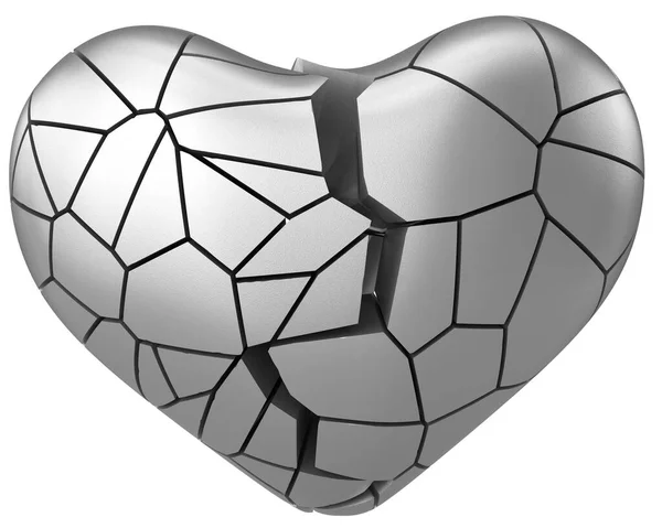 Corazón Roto Con Corazón Roto Lovelorn Ilustración —  Fotos de Stock
