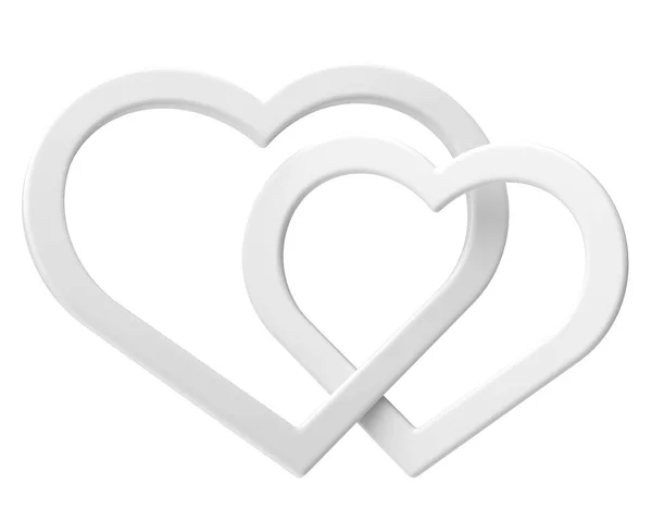 Paar Herz Herz Illustration — Stockfoto