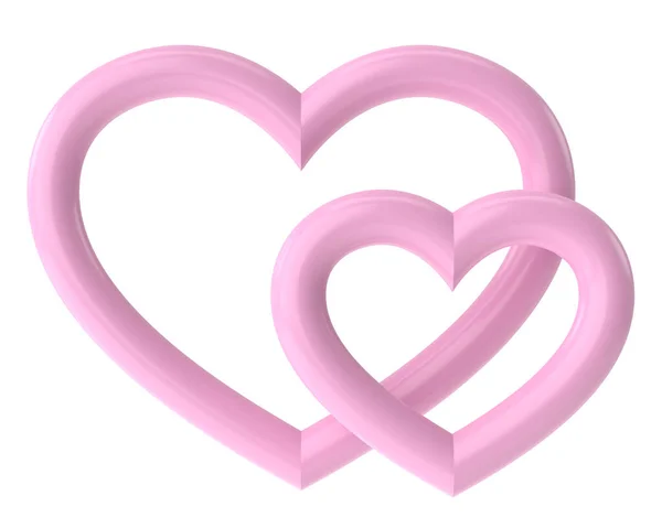 Serce Walentynkowa Dekoracja Kart Ilustracja — Zdjęcie stockowe