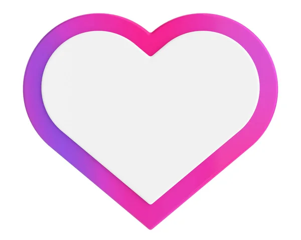 Valentine Card Heart Frame Illustration — Stock Photo, Image