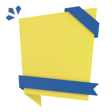 Satış afişi süslemesi. Boş afiş. 3B illüstrasyon.