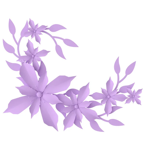 ดอกไม สามม ดอกไม กระดาษ ปแบบ — ภาพถ่ายสต็อก