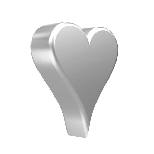 Hearts Playing Card Icon Illustration — Stock Photo, Image
