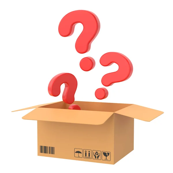 Mystery Box Glückskiste Illustration — Stockfoto