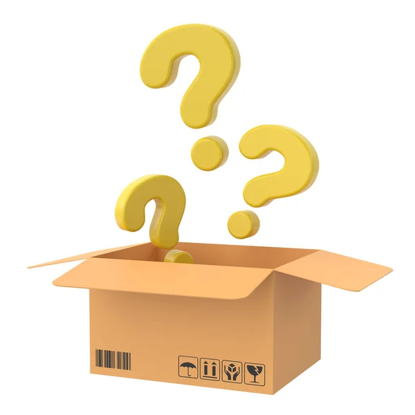 Mystery Box Glückskiste Illustration — Stockfoto