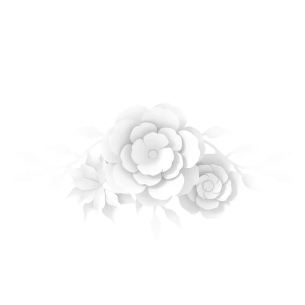 Kwiat Papieru Ilustracja — Zdjęcie stockowe