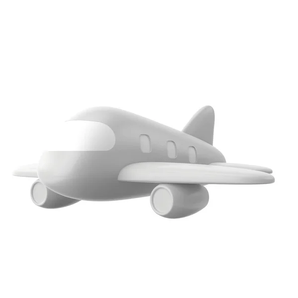 飞机3D 旅行部分 3D插图 — 图库照片