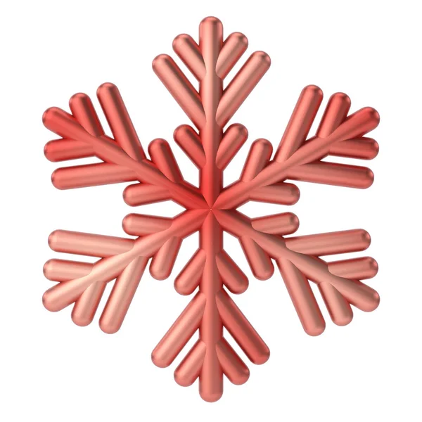 スノーフレーク 3Dクリスマス要素 — ストック写真