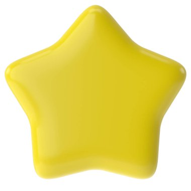 Üç boyutlu yıldız. 3B illüstrasyon.