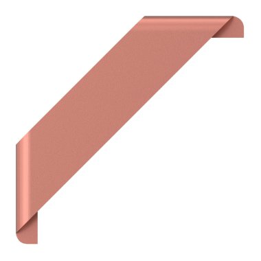 Köşedeki etiket. Köşedeki etiket. 3B illüstrasyon.