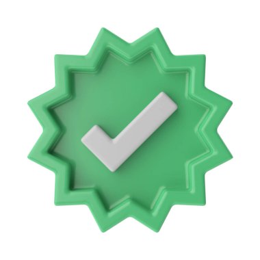 3 boyutlu kutucuk simgesi. 3B kontrol listesi.