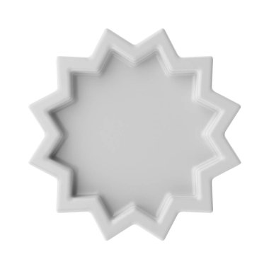 Üç boyutlu etiket. 3B pankart dekorasyonu.