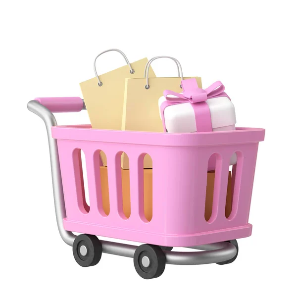 Shopping Cart Shopping Basket Element — Stock Photo, Image