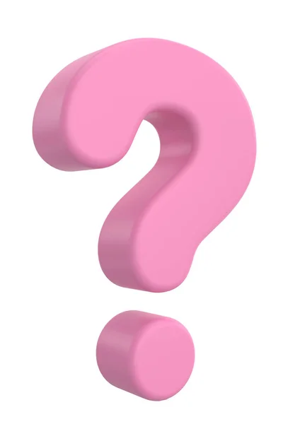 stock image Question mark sign. 3D illustration.