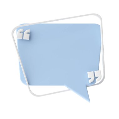 Konuşma balonu. 3B metin kutusu.